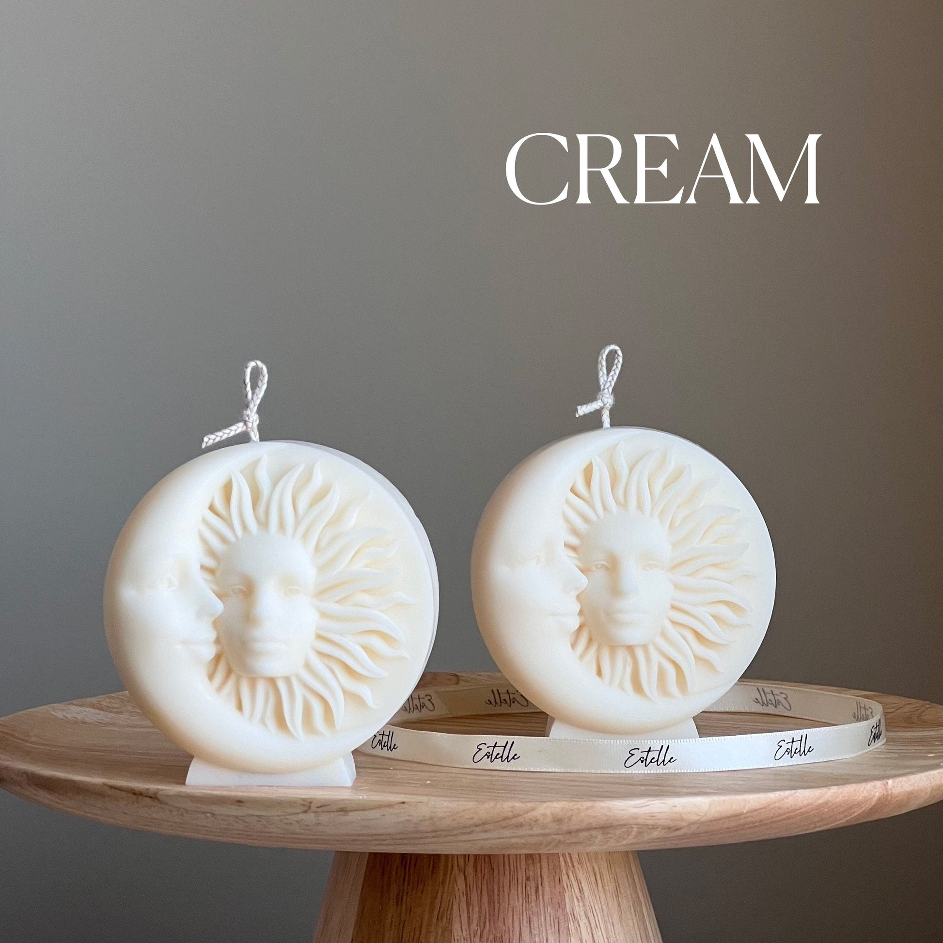 Sun and Moon Soy Wax Candle: Handmade Decorative Candle