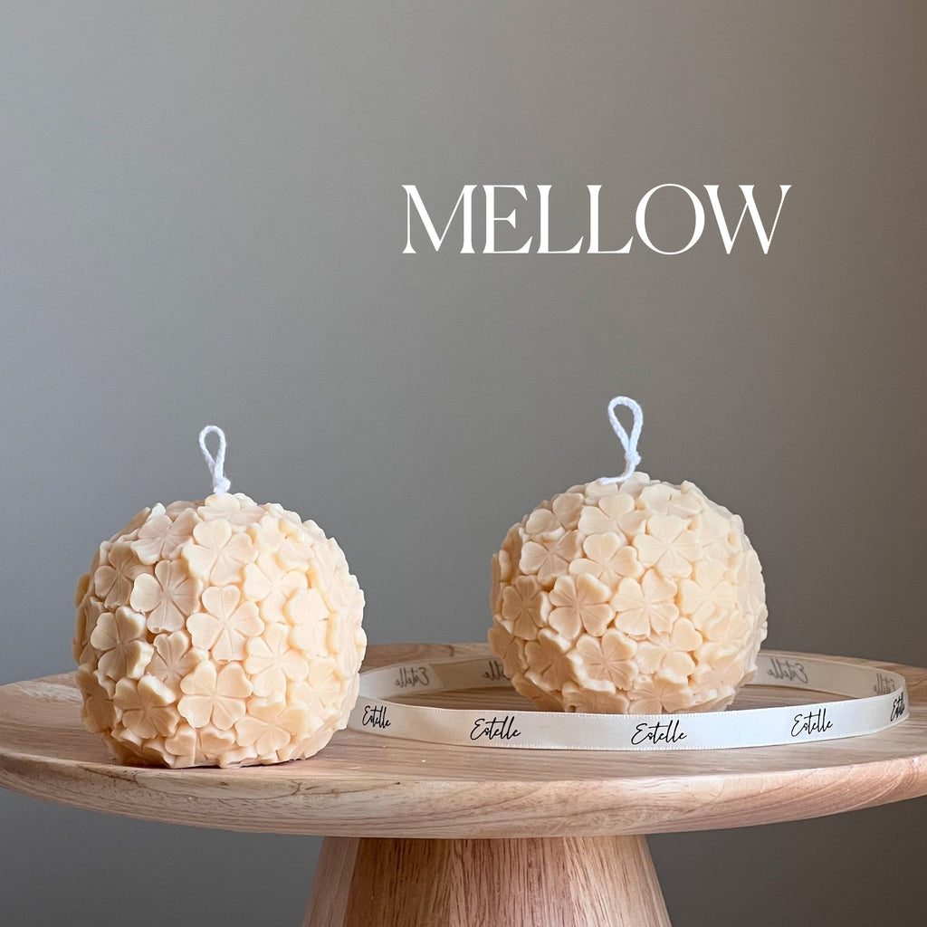 Clover Ball Soy Wax Candle: Handmade Decorative Candle