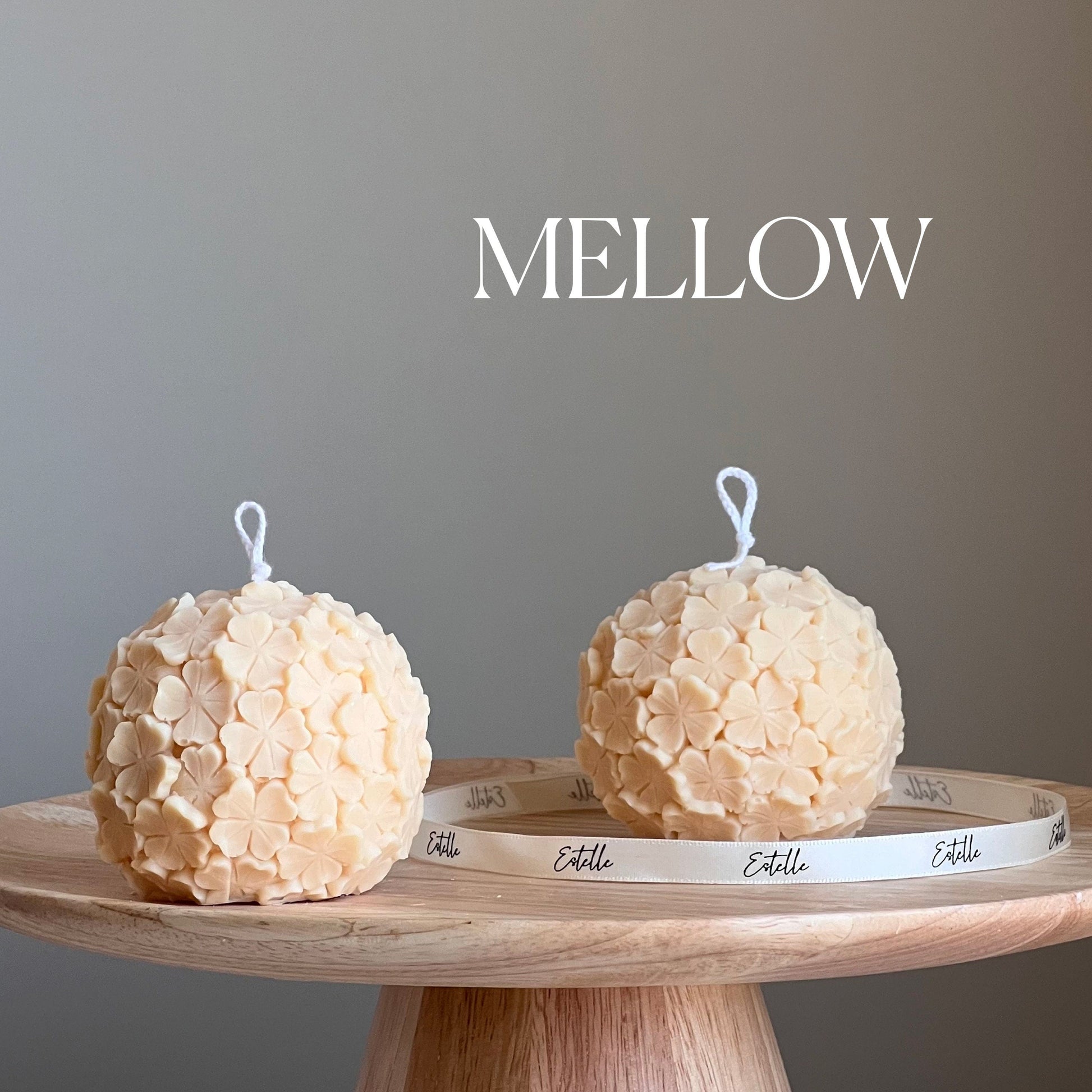 Clover Ball Soy Wax Candle: Handmade Decorative Candle