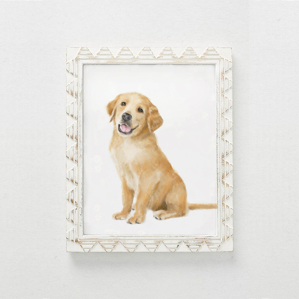 Golden Retriever Puppy Art Print: Cute Dog Lover Gift