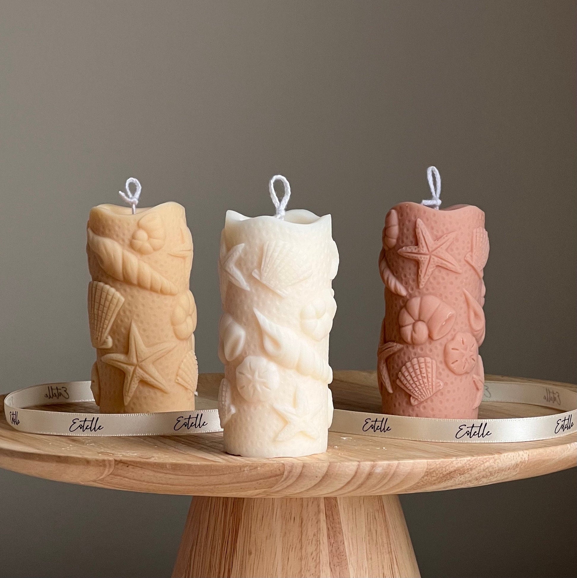 Handmade Soy Shell Candle | Conch Pillar, Home Decor