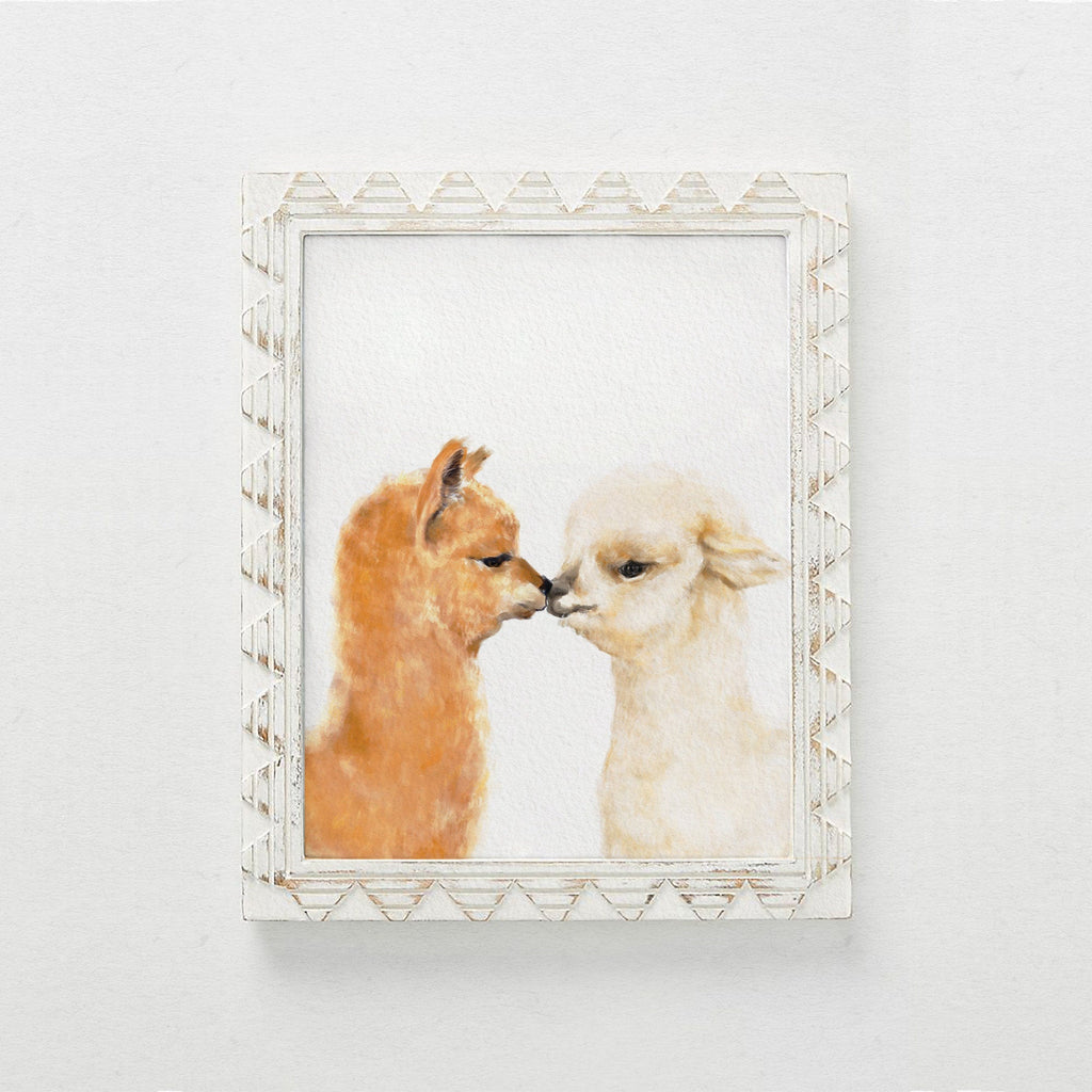 Décoration murale Alpaca Kiss : Câlins et bisous