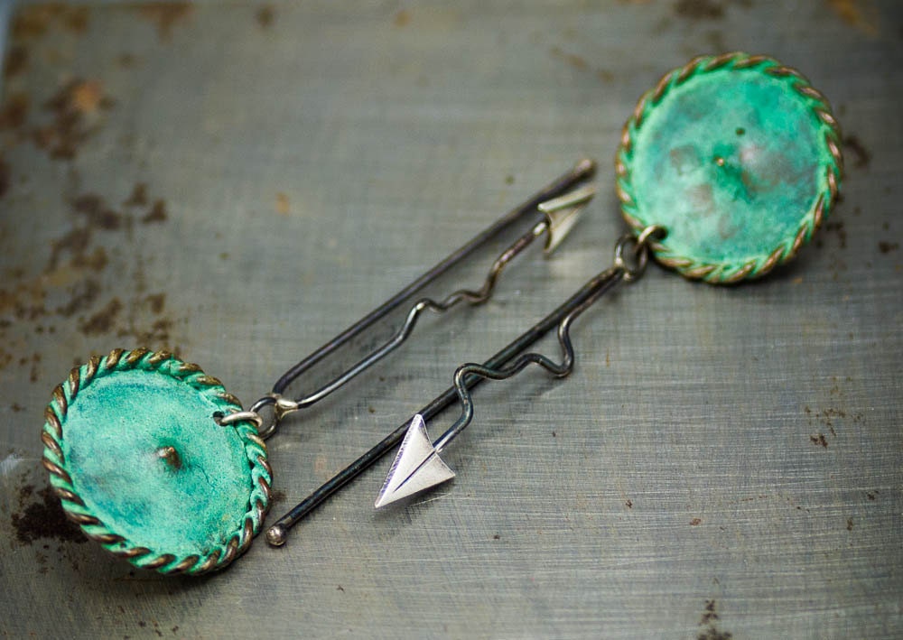 Boucles d'oreilles à tige tribales turquoise, boucles d'oreilles bohèmes argentées
