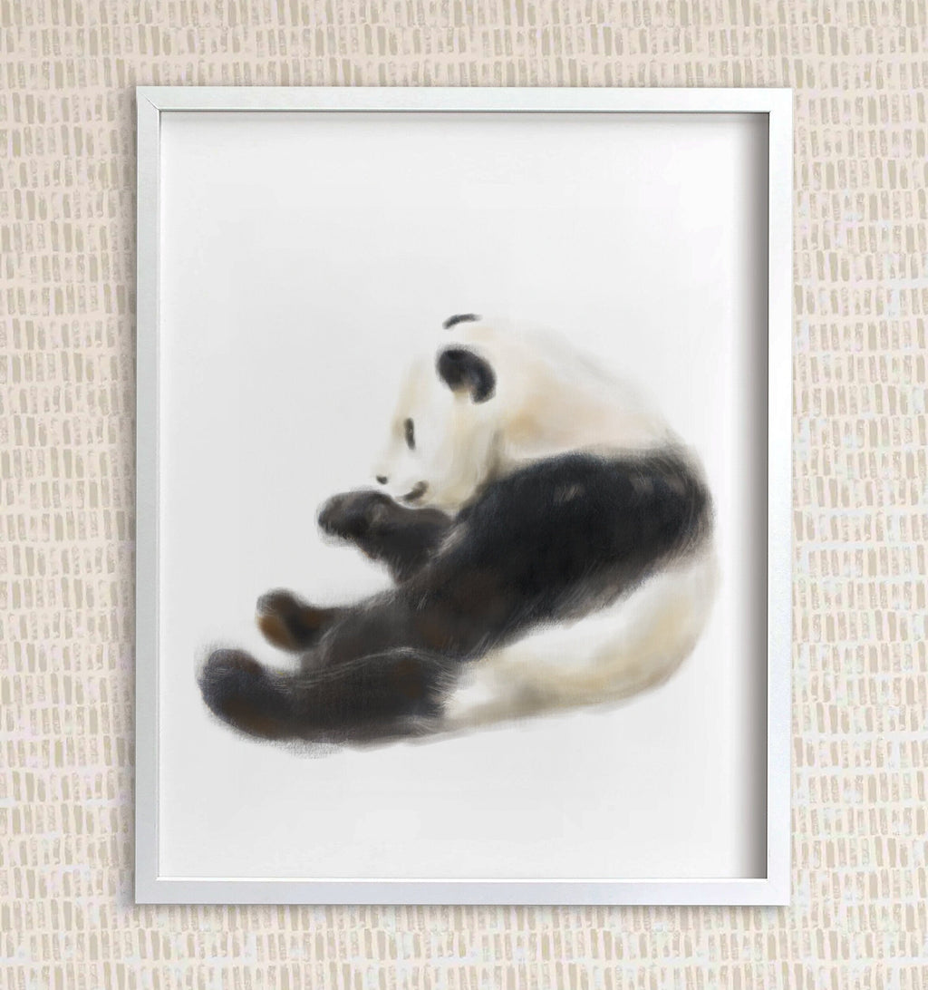 Peinture aquarelle pour chambre d'enfant Panda