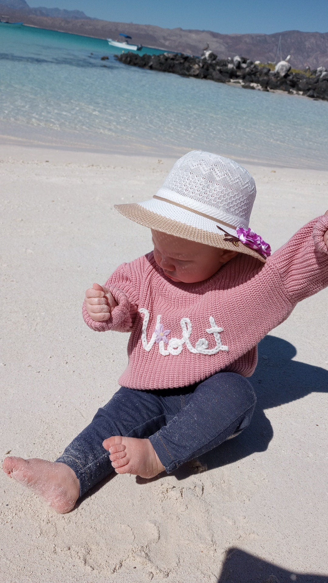 Name Sweater | Personalized | Infant toddler sizes | Hand Embroidered | Custom