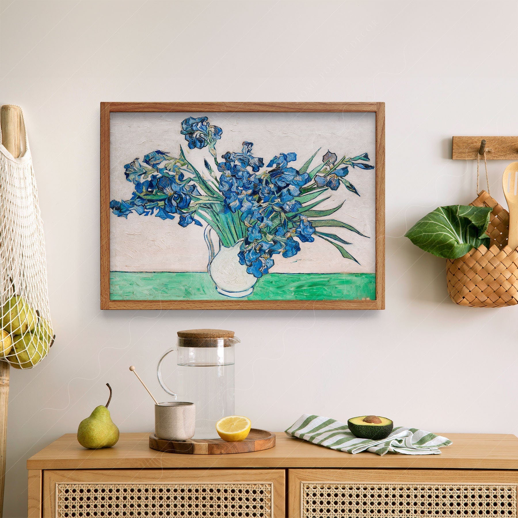 Vincent van Gogh Irises Art Print – Famous Painting Floral Wall Decor
