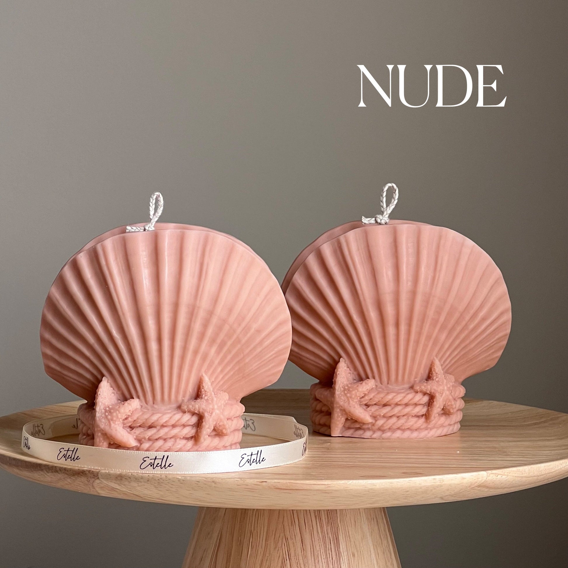 Large Seashell Soy Wax Candle | Coastal Home Decor