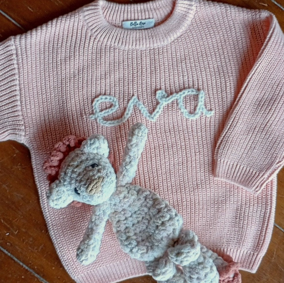 Big Kid | Personalized Name Sweater | Hand Embroidered | Custom