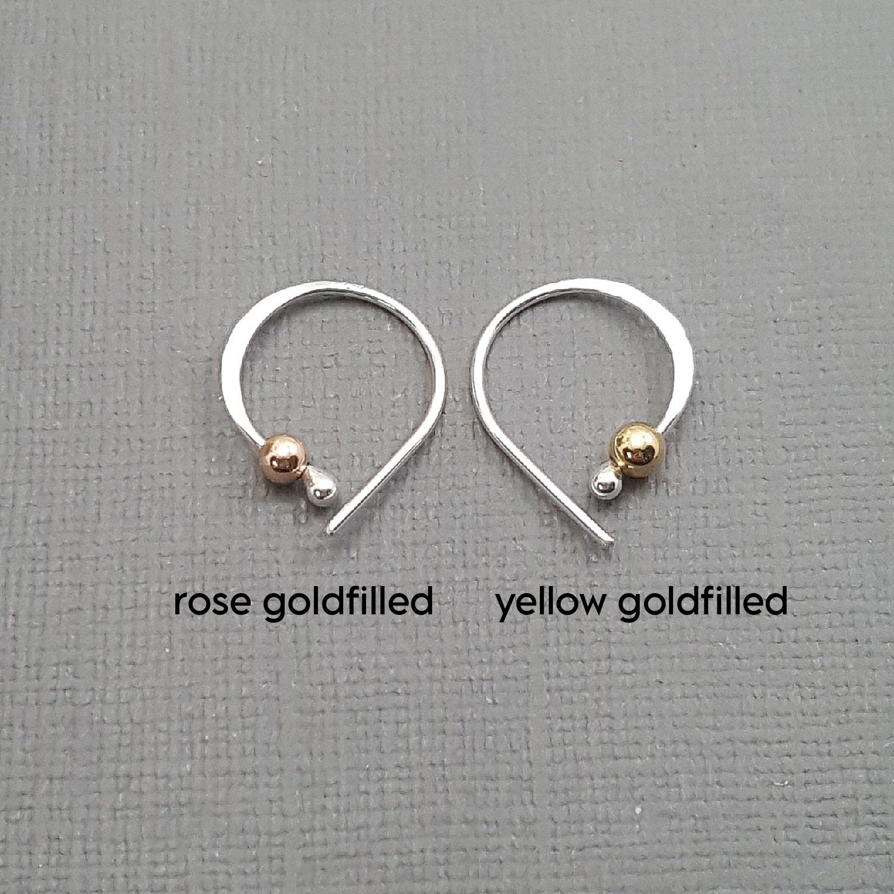 Sterling Silver Sleeper Hoop Earrings: Onyx Bead, Unisex