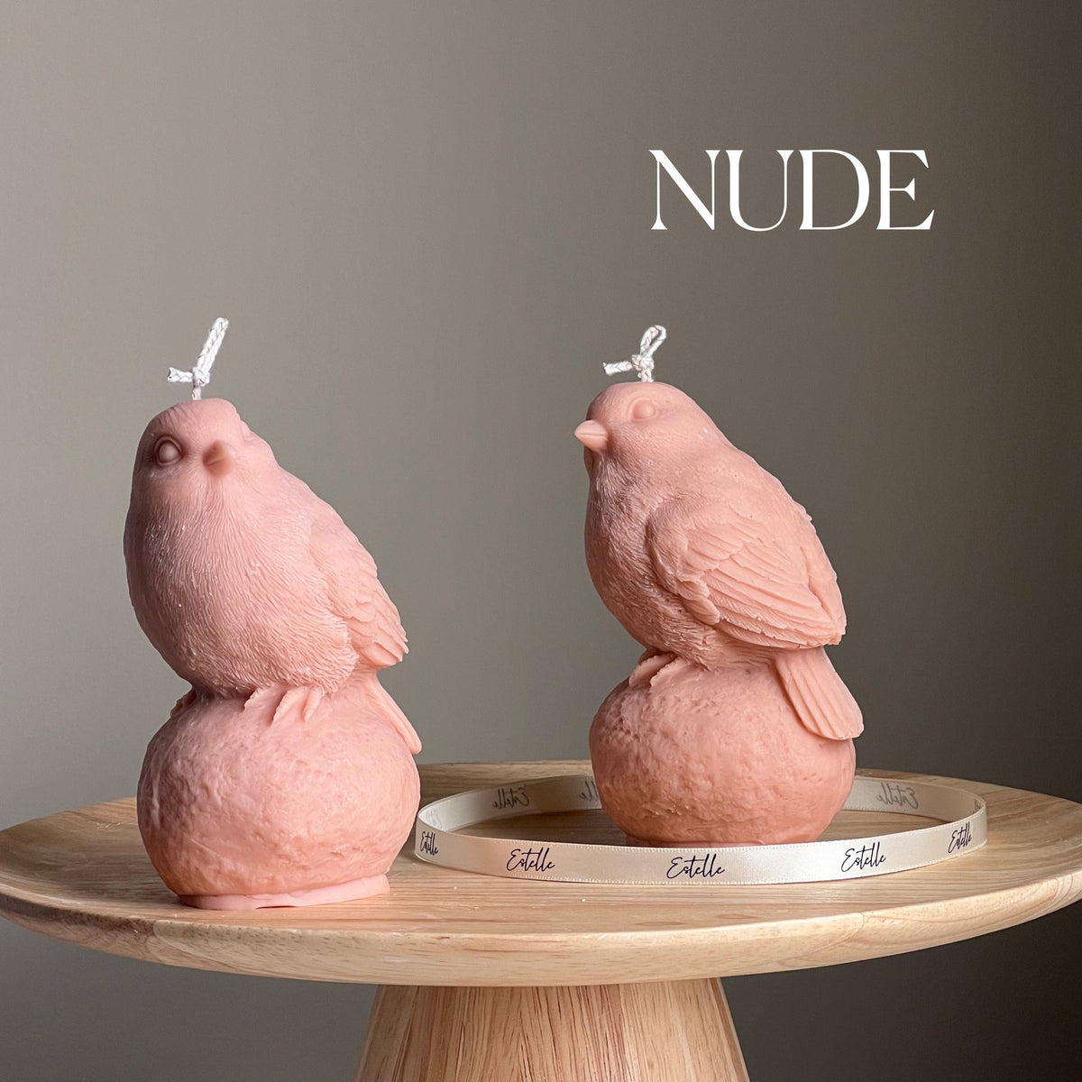 Handmade Bird Soy Wax Candle: Sculptural Home Decor Gift