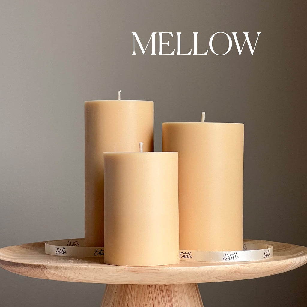 Handmade Soy Wax Pillar Candle: Decorative Candle