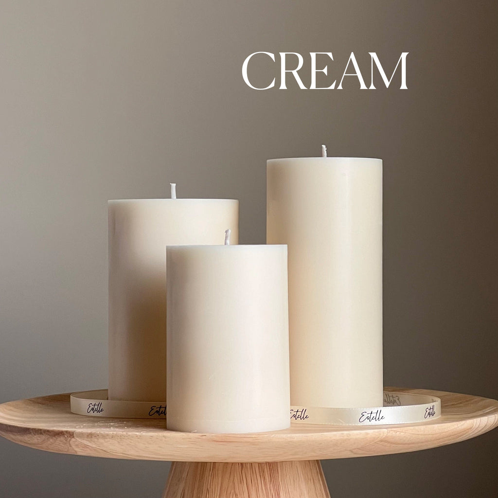 Handmade Soy Wax Pillar Candle: Decorative Candle