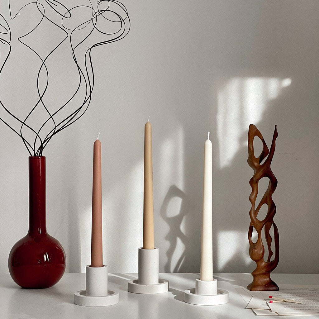 Soy Wax Taper Candle: Bulk Unscented Classic Candles, Event Decor