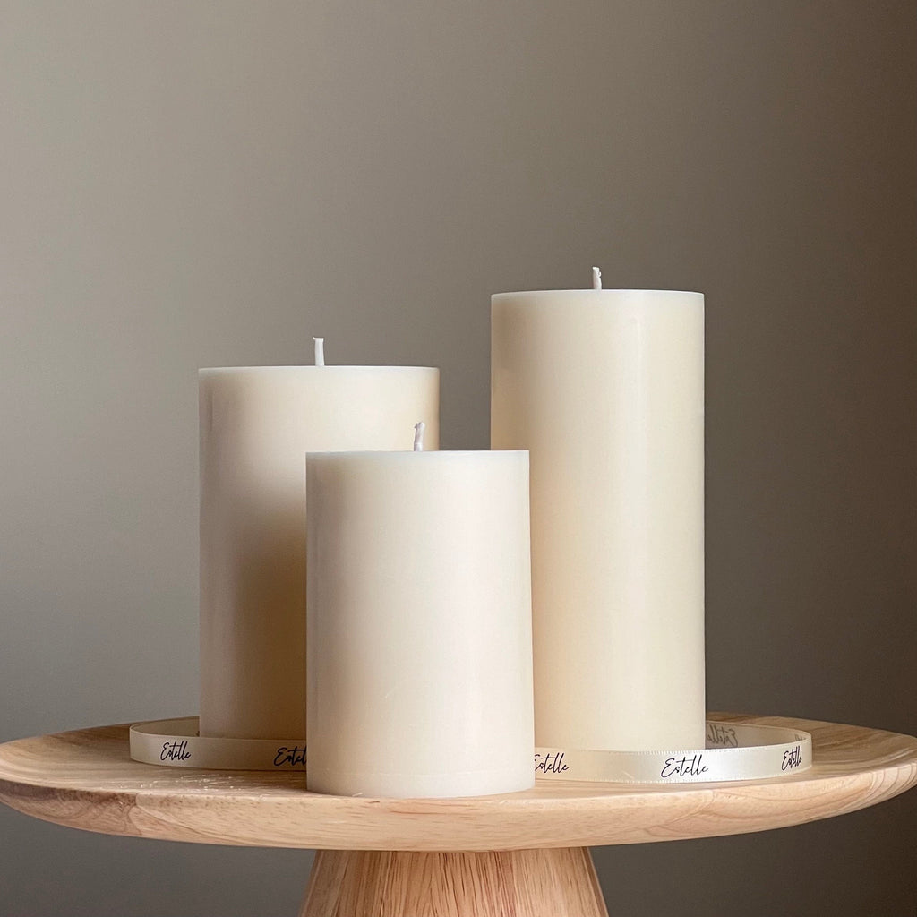 Handmade Soy Wax Pillar Candle: Decorative Candle