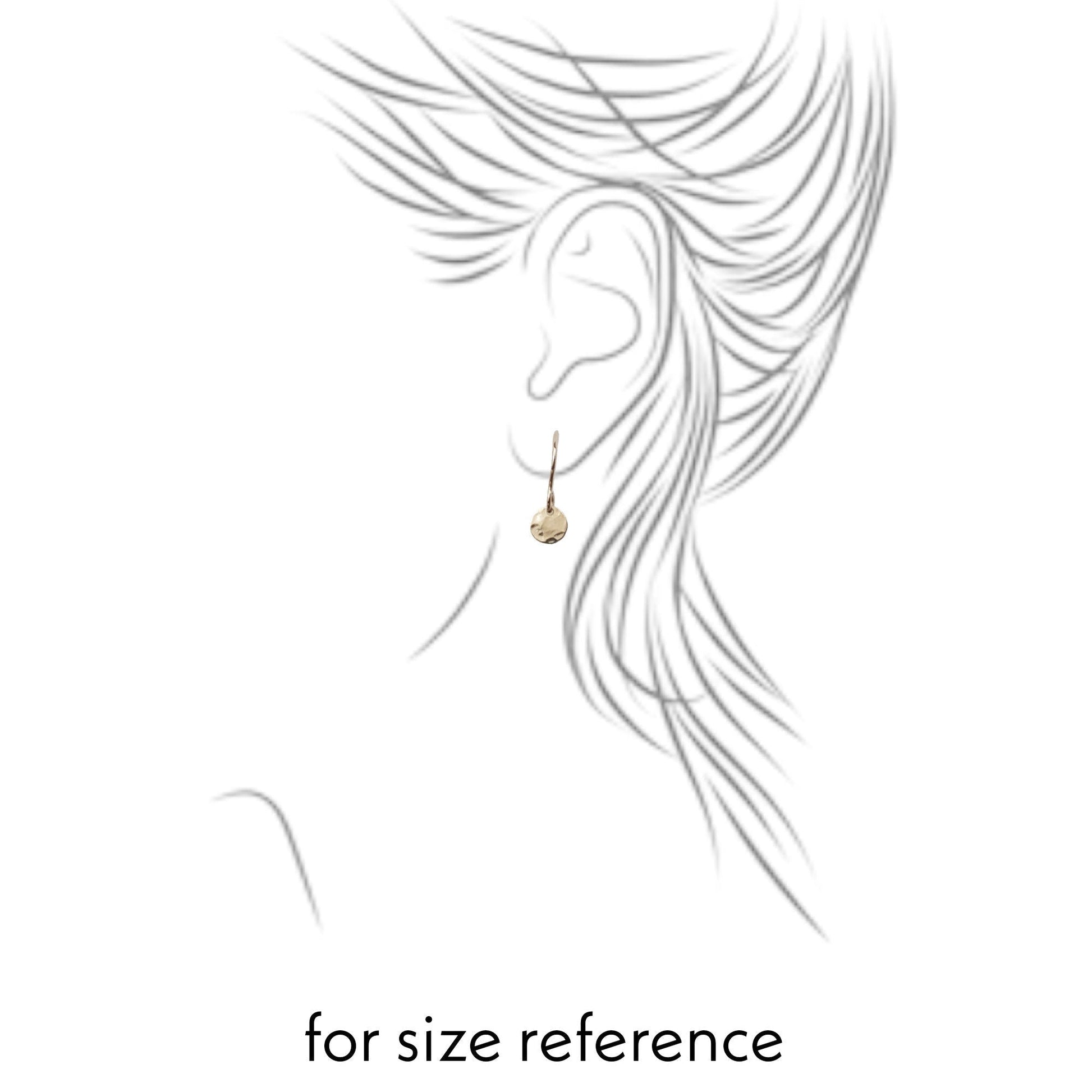 Hammered Goldfilled Disc Earrings: Minimalist Lever-back Dangles