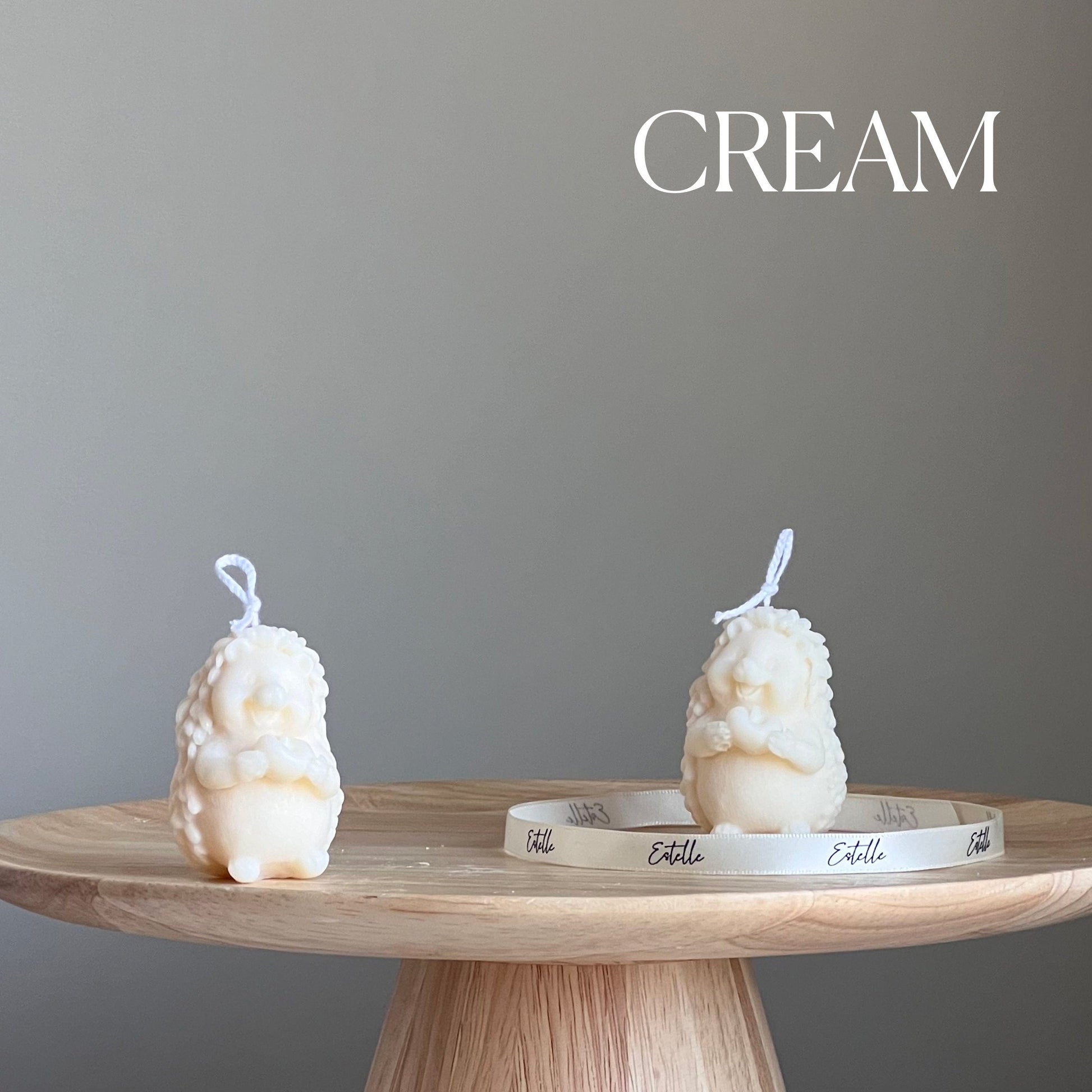 Handmade Hedgehog Soy Wax Candle | Nursery Decoration