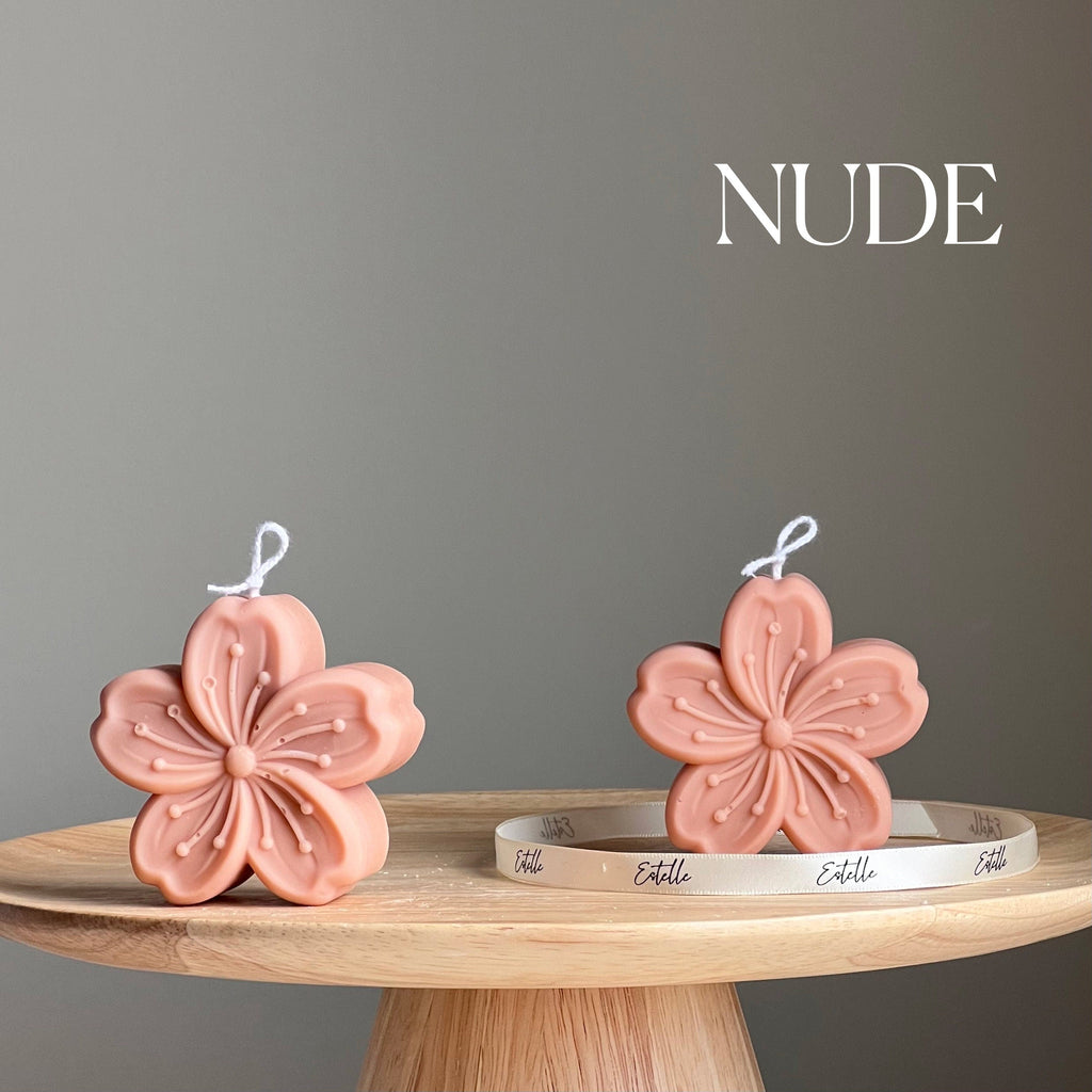 Sakura Flower Candle: Scented Soy Wax Sculptural Candle