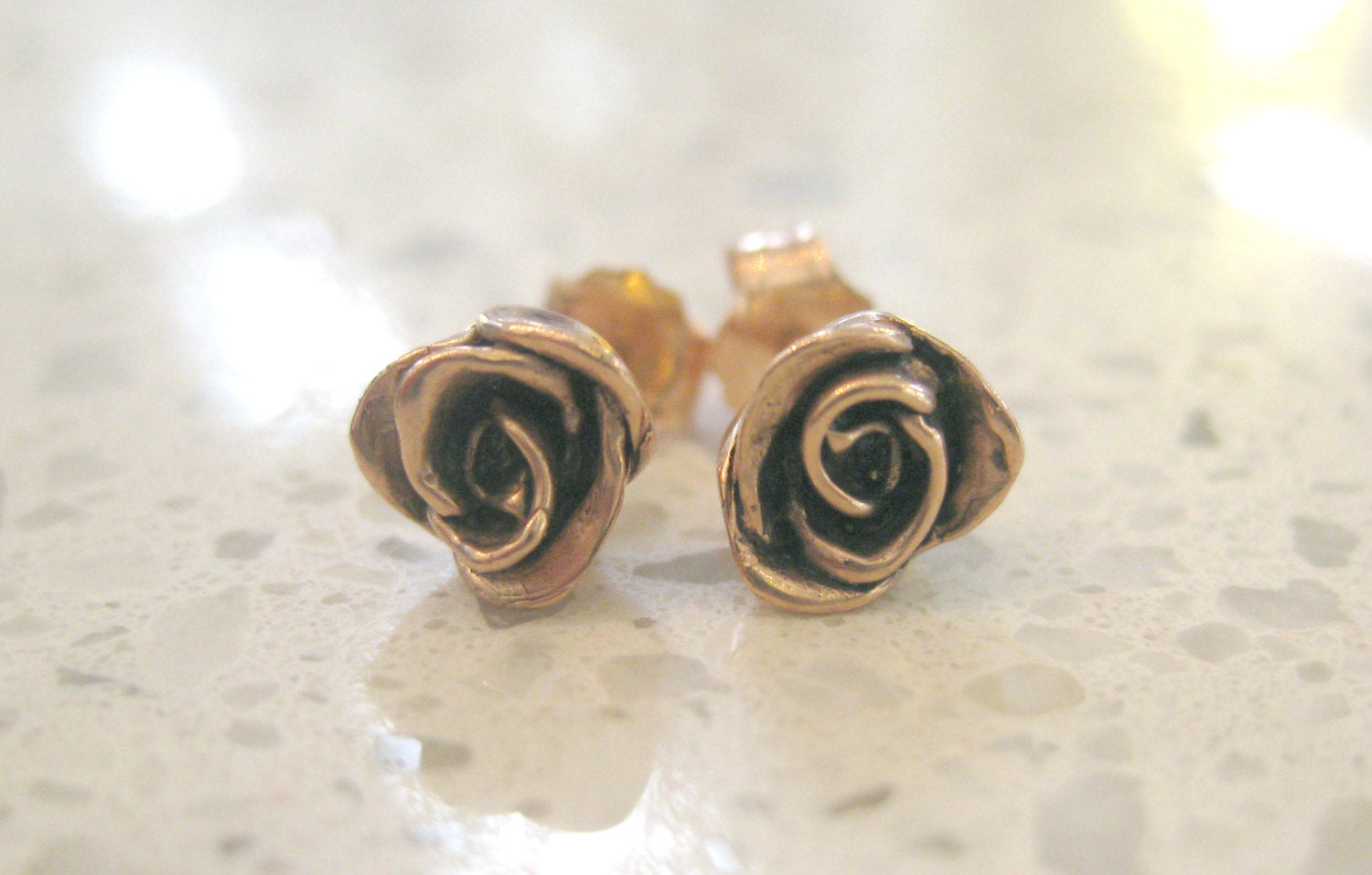 Classic Rose Stud Earrings