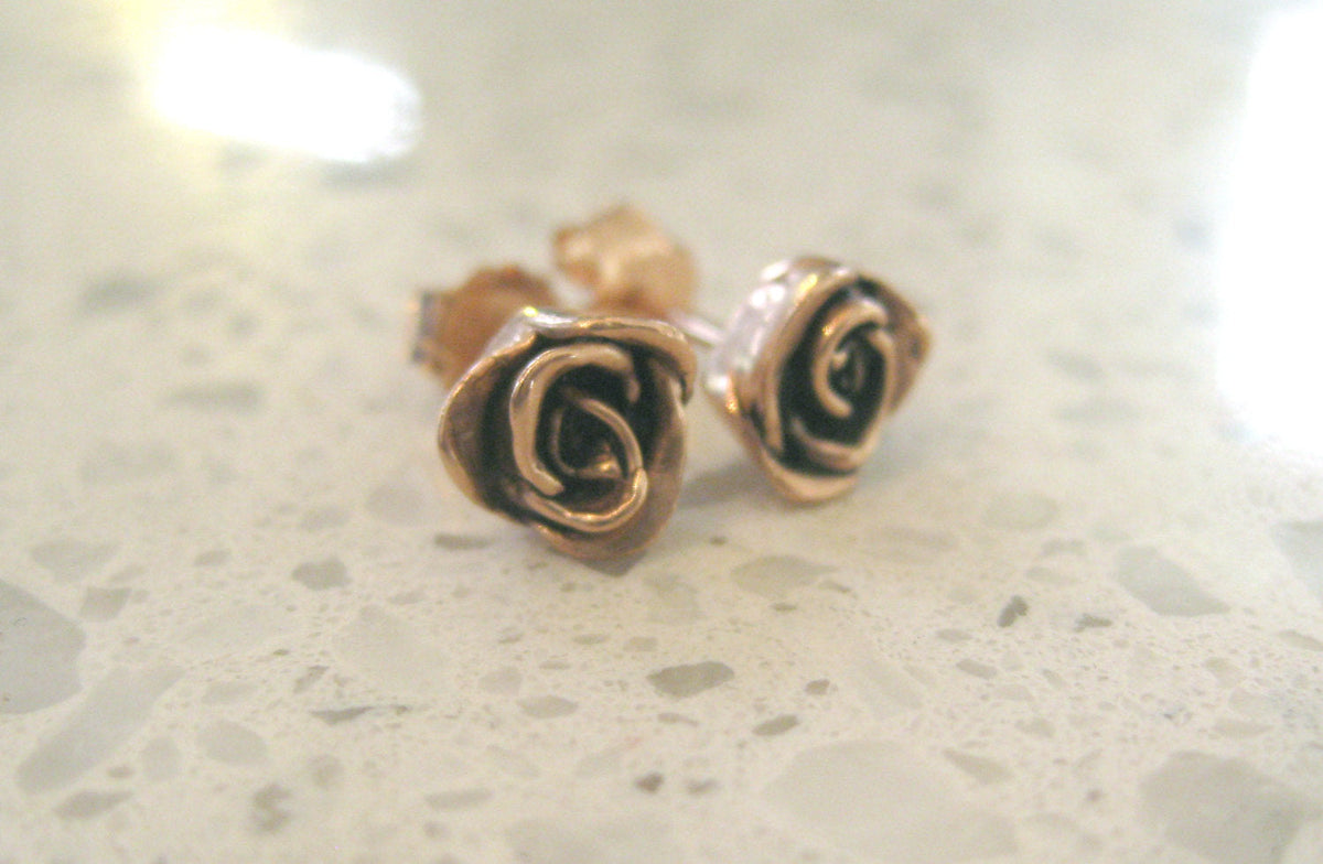 Classic Rose Stud Earrings