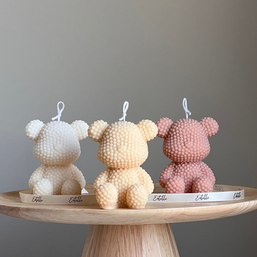Teddy Bear Soy Wax Candle | Nursery Decor, Gift
