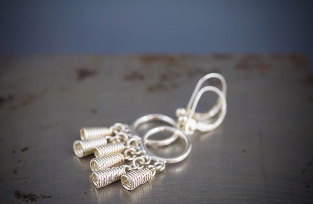 Boucles d'oreilles cloche Viking en argent sterling - Boucles d'oreilles bohèmes tendance à offrir