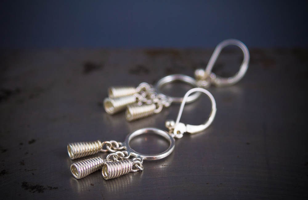 Boucles d'oreilles cloche Viking en argent sterling - Boucles d'oreilles bohèmes tendance à offrir