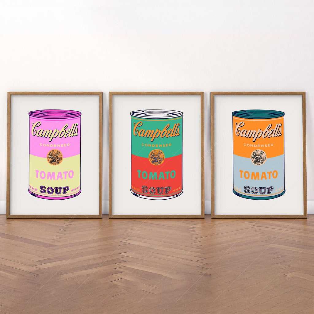 Andy Warhol Campbell's Soup Cans Print Set – Pop Art Wall Decor