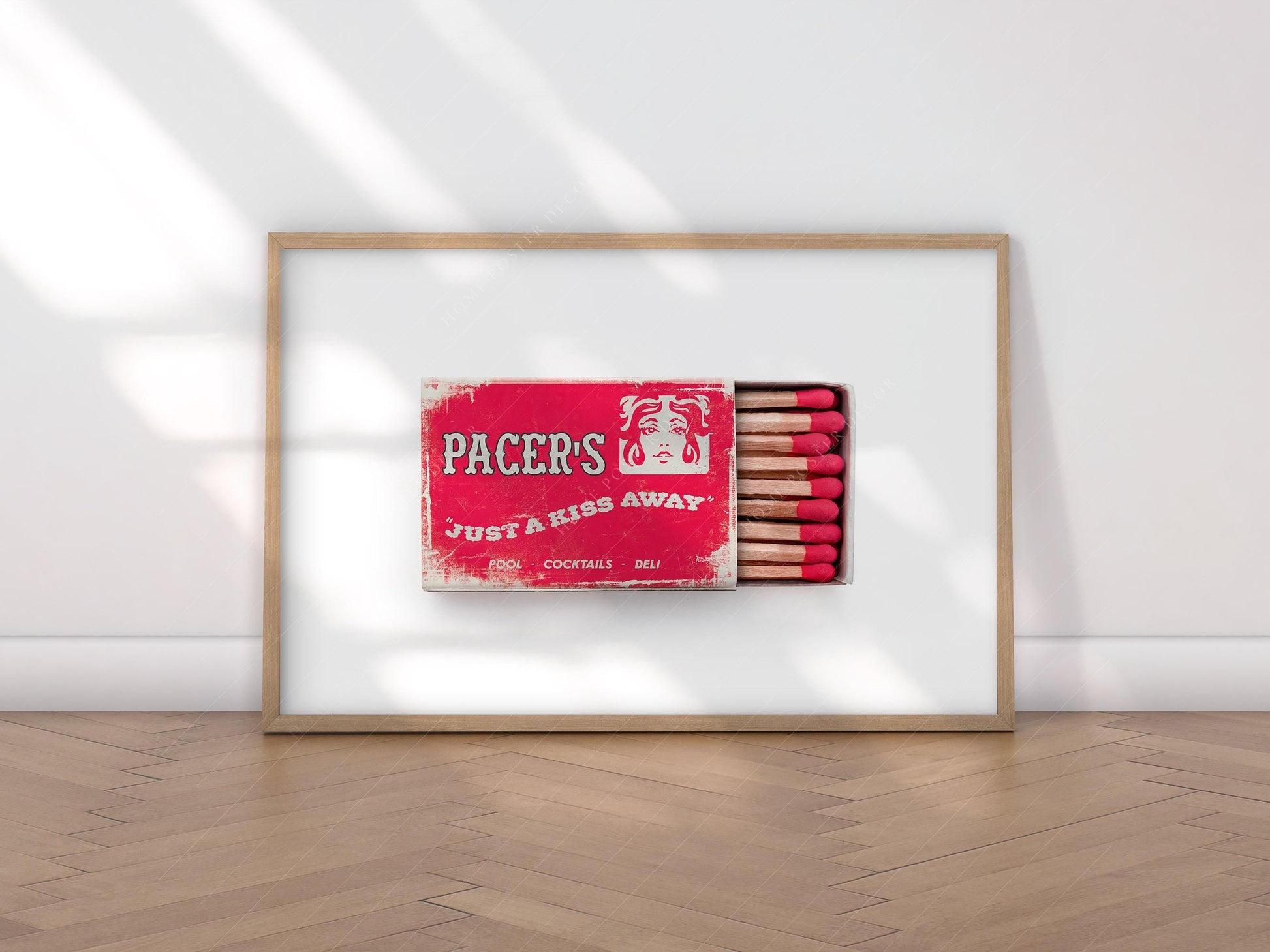 Personalized Matchbox Art Print – Custom Hotel Restaurant Bar Wall Decor