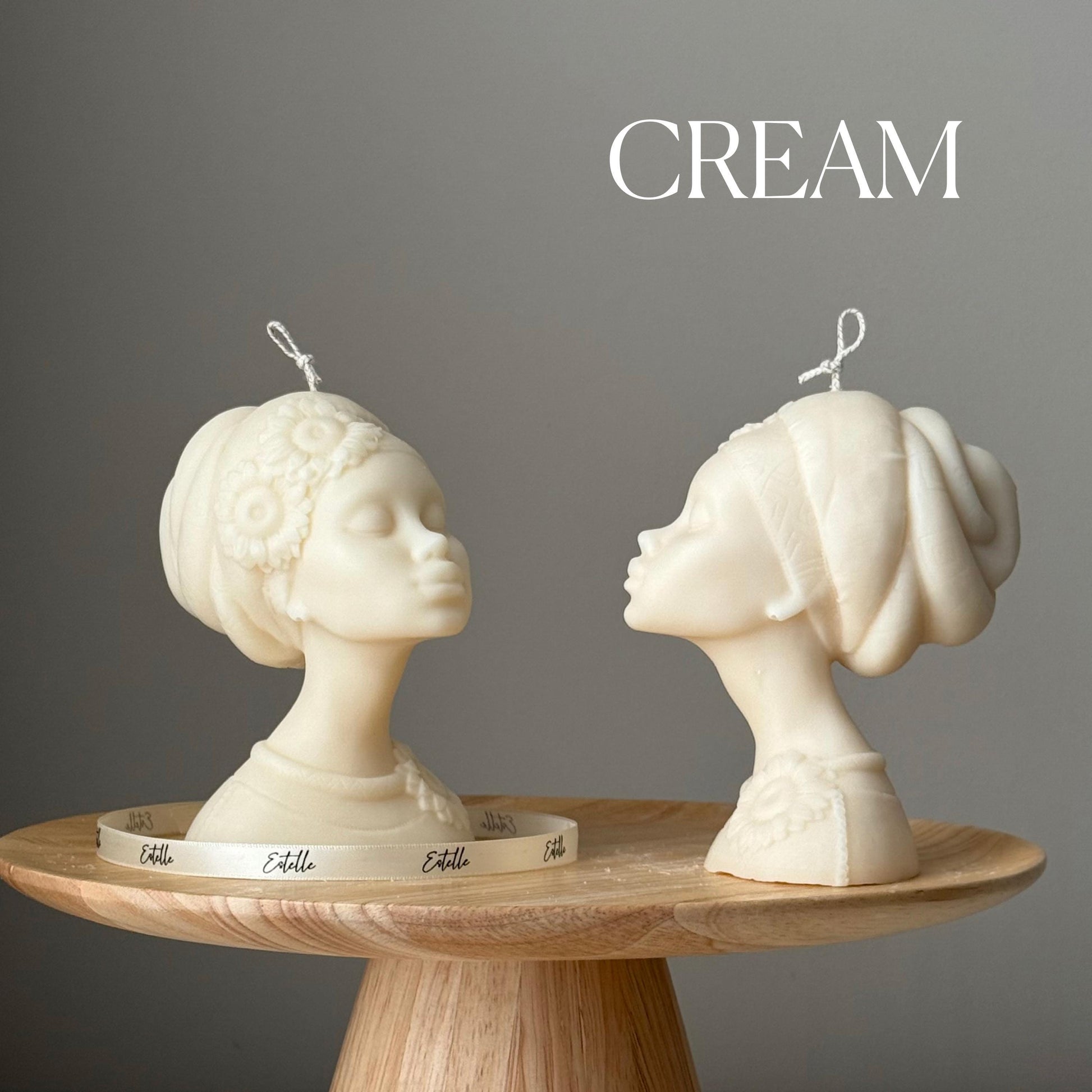 Handmade Afro Lady Soy Candle: Sculptural Home Decor Gift