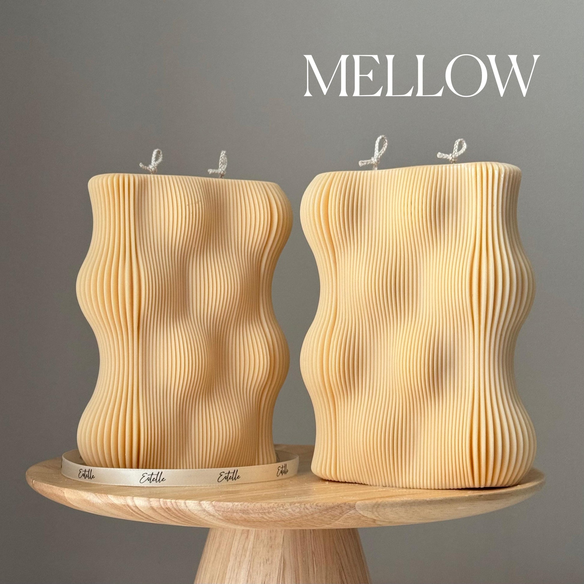 Geometric Soy Candle: Hand-Poured Sculptural Art, Unique Home Decor