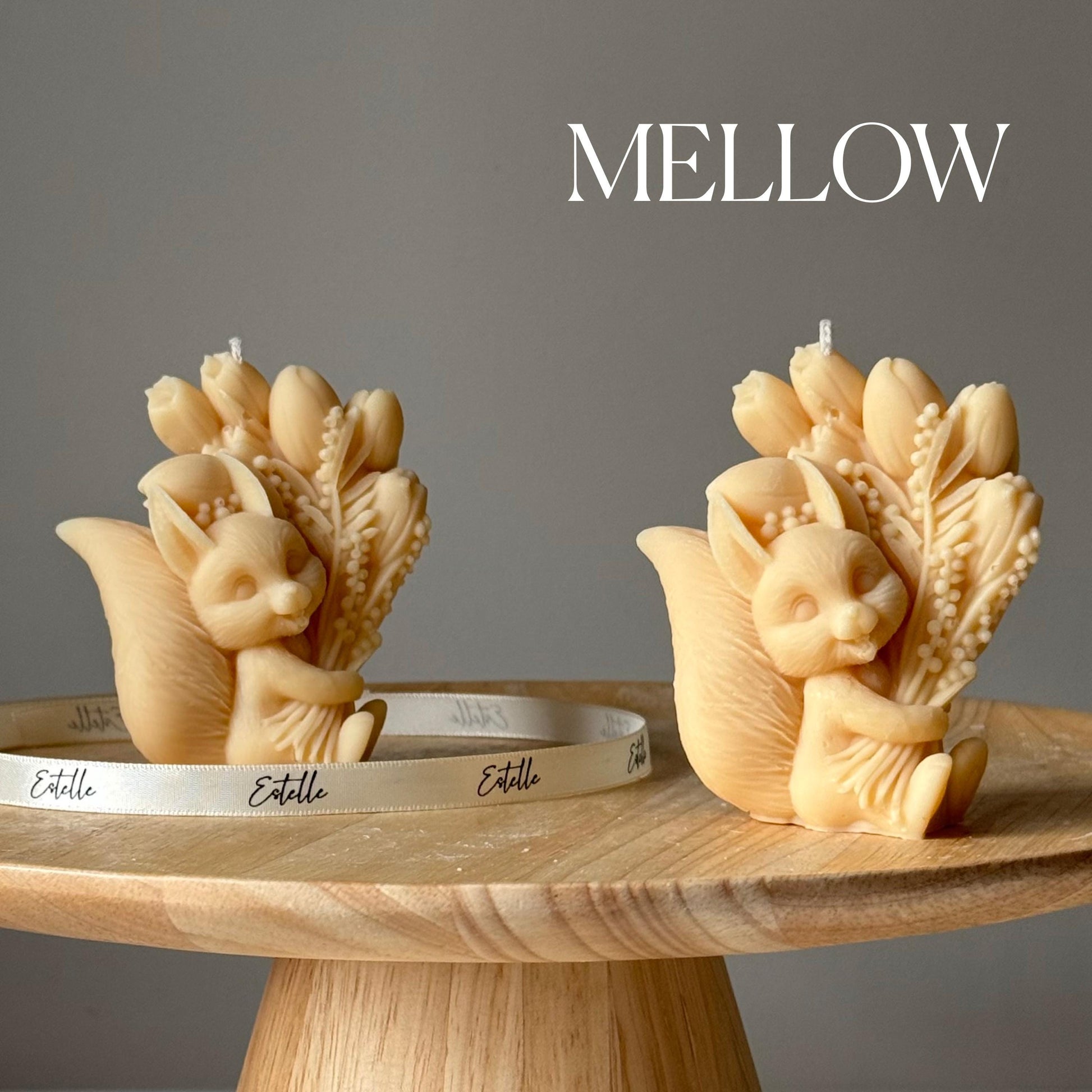 Handmade Squirrel Soy Candle | Sculptural Art, Animal Lover Gift