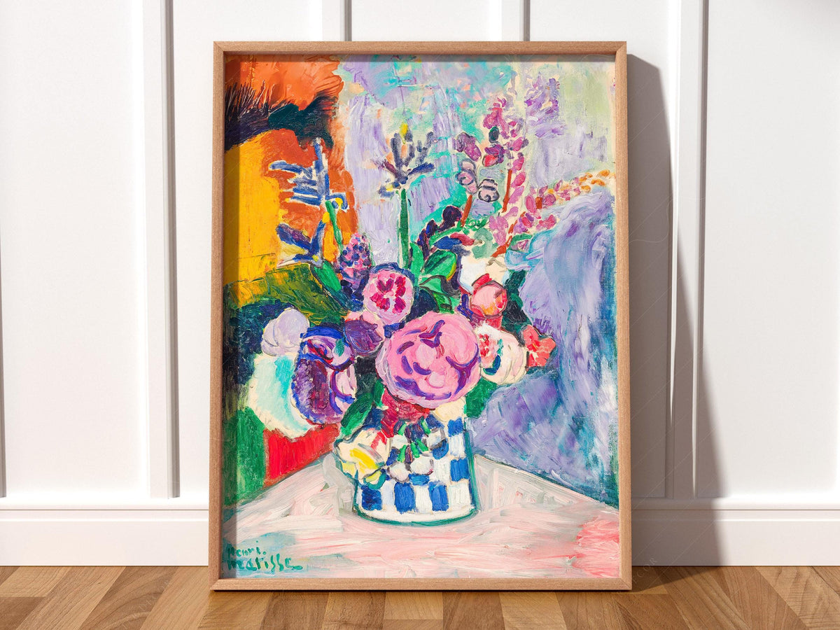 Henri Matisse Les Pivoines Art Print – Colorful Floral Wall Decor