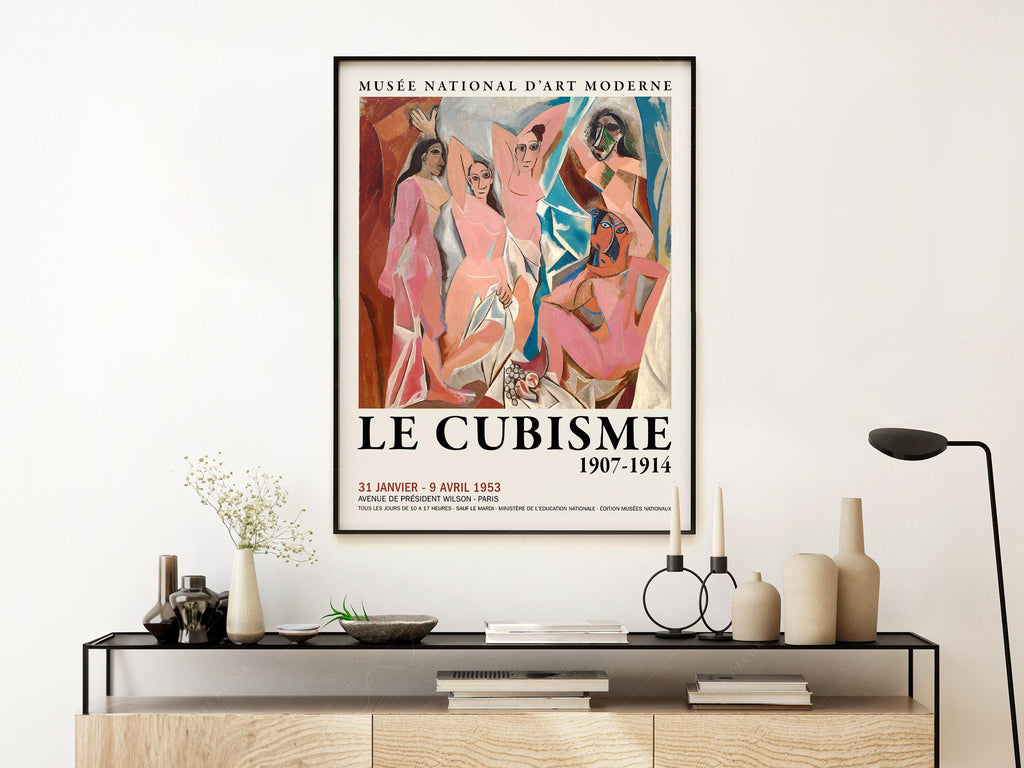 Picasso Les Demoiselles d'Avignon Print – Cubism Exhibition Poster