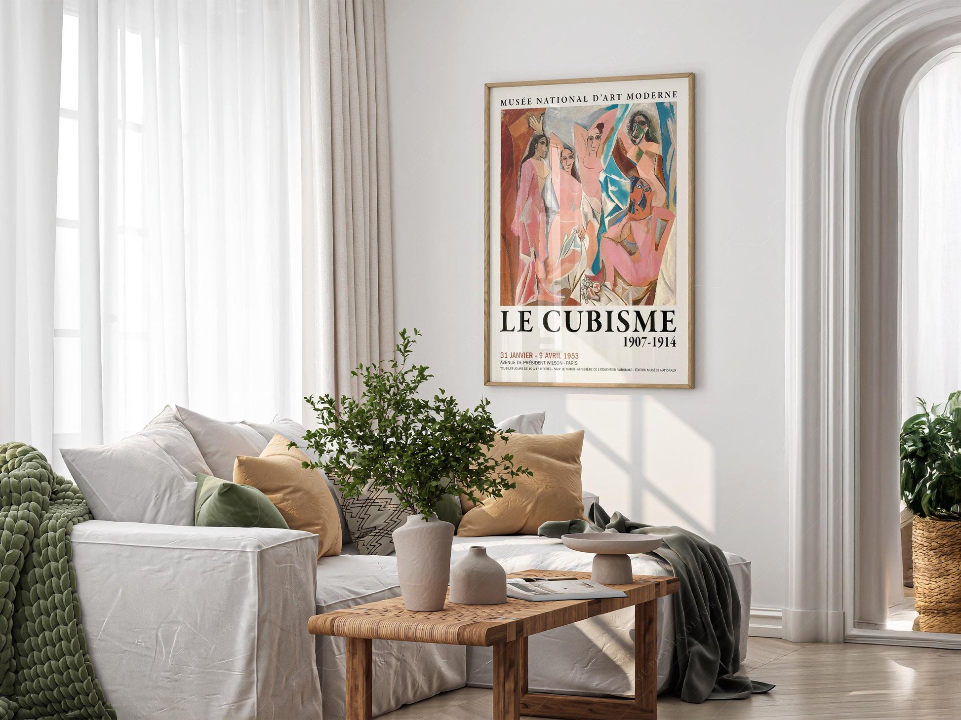 Picasso Les Demoiselles d'Avignon Print – Cubism Exhibition Poster