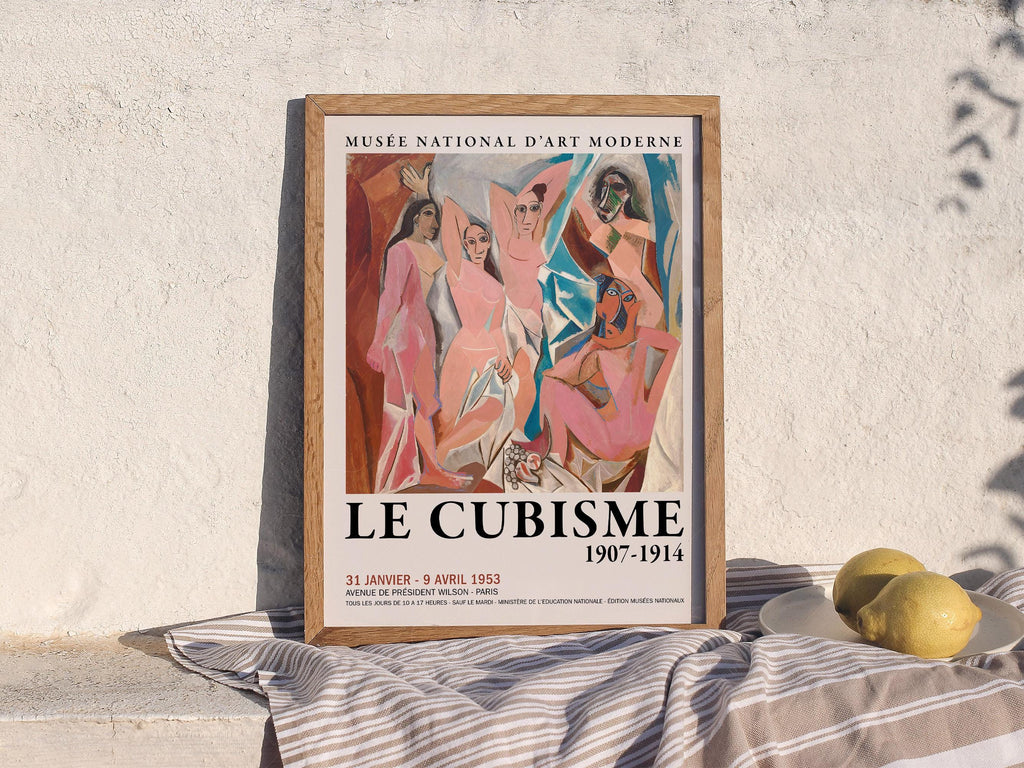 Picasso Les Demoiselles d'Avignon Print – Cubism Exhibition Poster