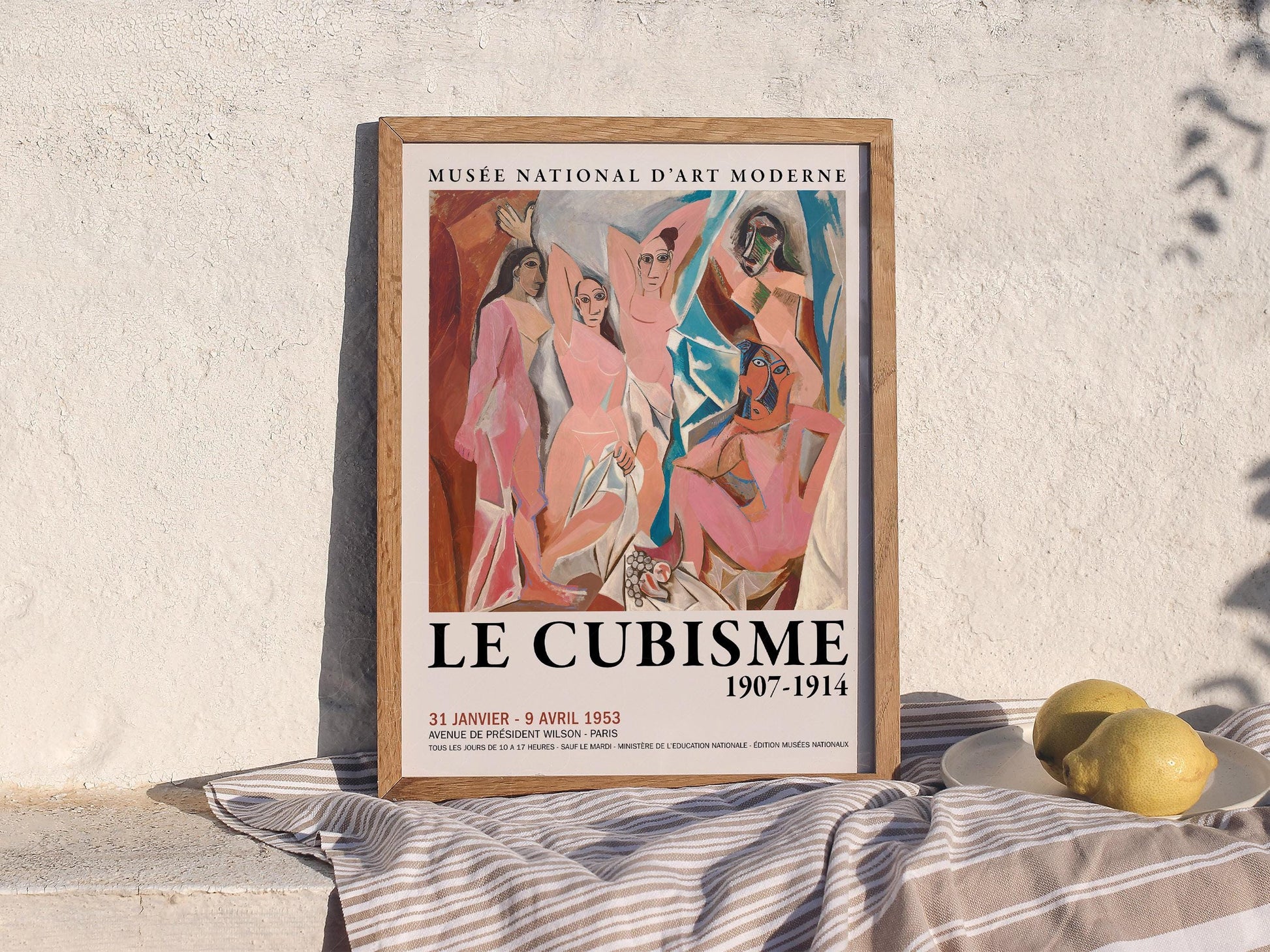 Picasso Les Demoiselles d'Avignon Print – Cubism Exhibition Poster