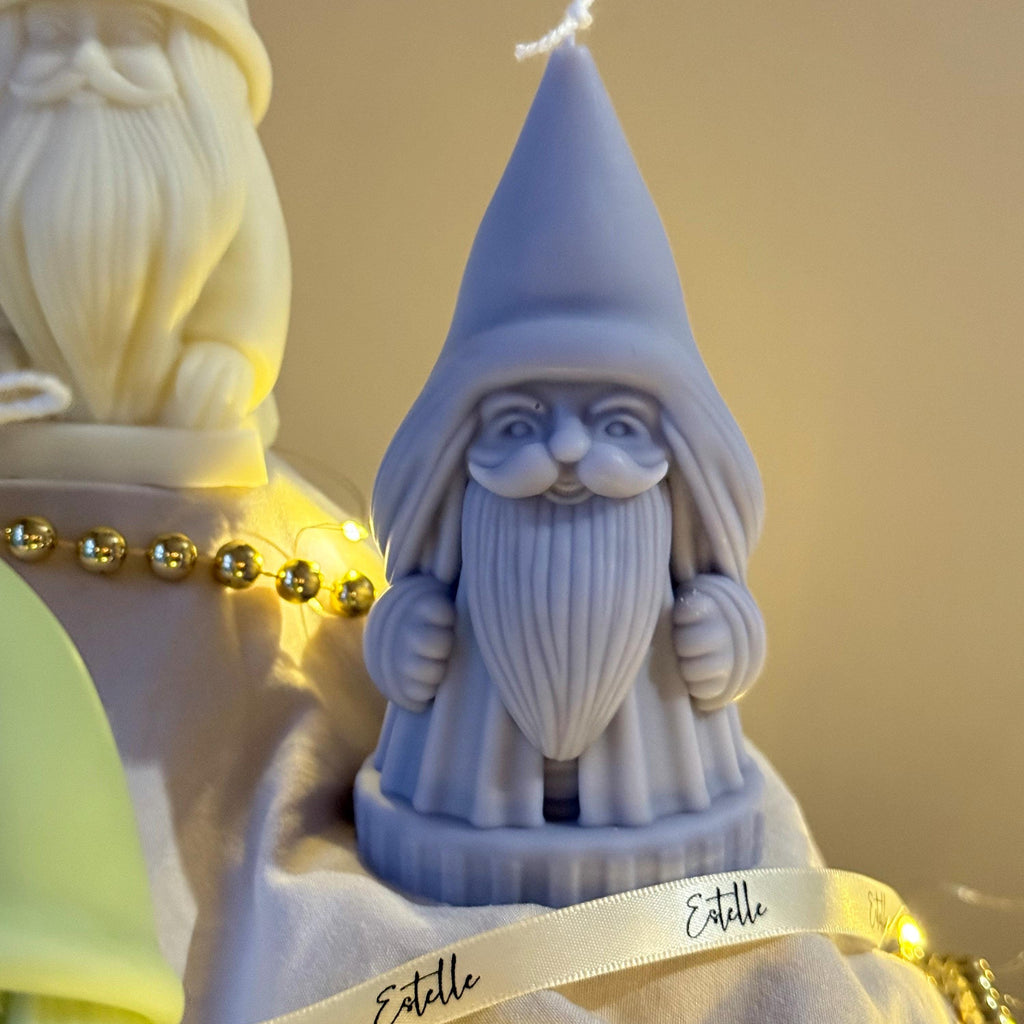 Hand Poured Santa Candle: Christmas Soy Wax Festive Decor