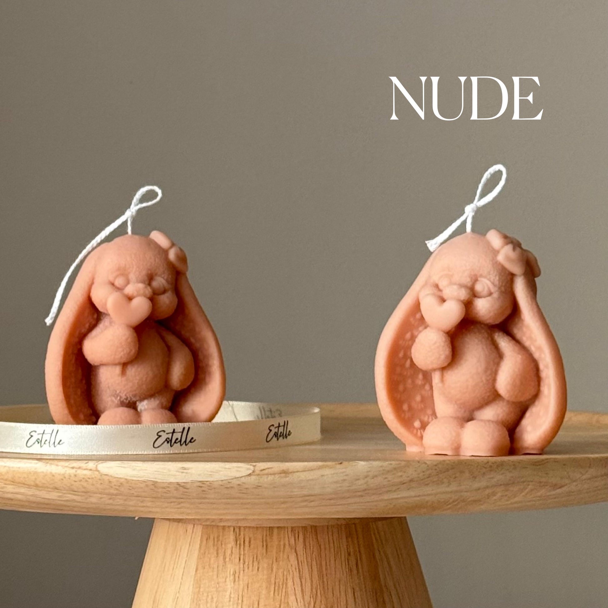 Tiny Bunny Soy Candle: Handmade Easter Decor