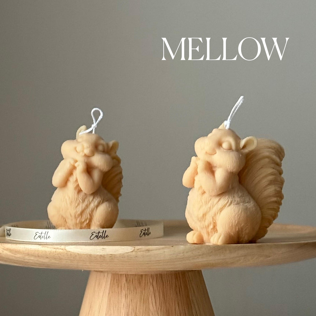 Handmade Squirrel Soy Candle | Sculptural Home Decor