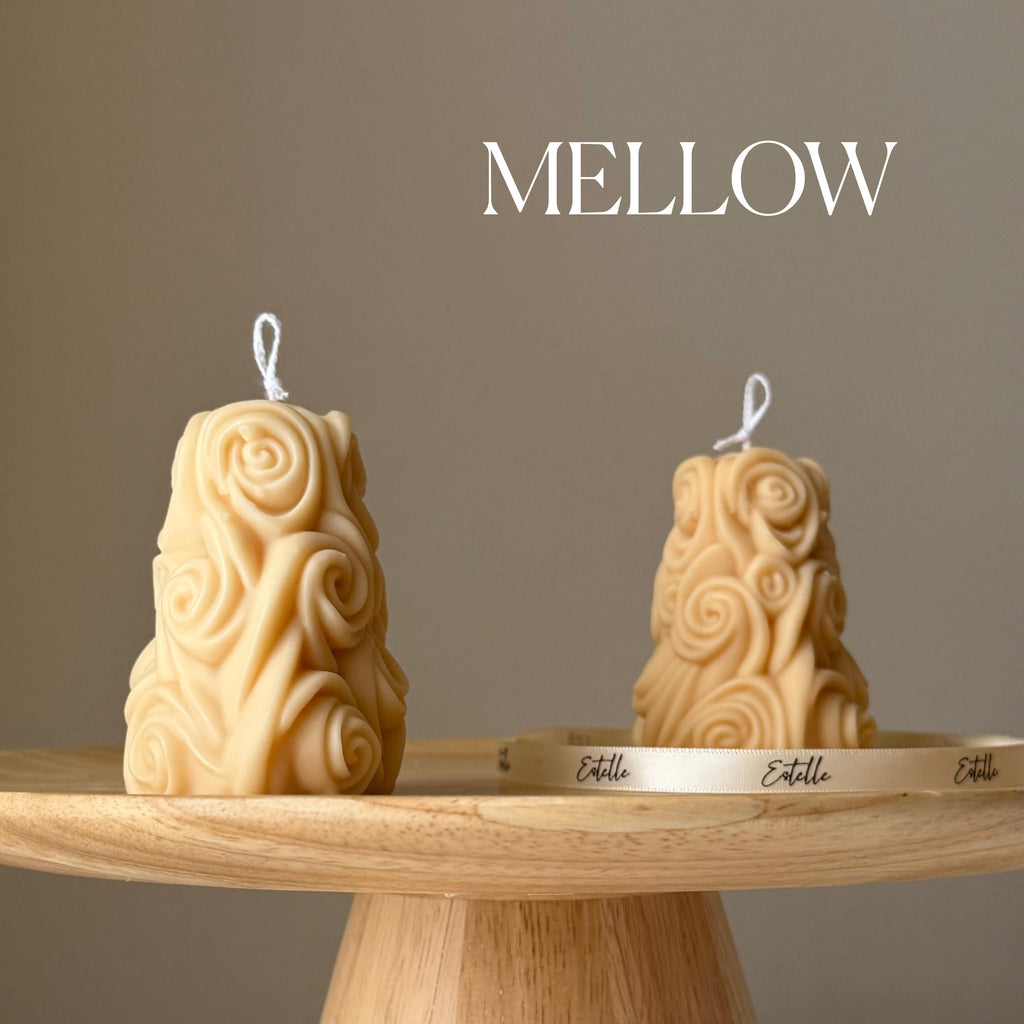 Handmade Roses Soy Candle | Sculptural Home Decor, Wedding Favor