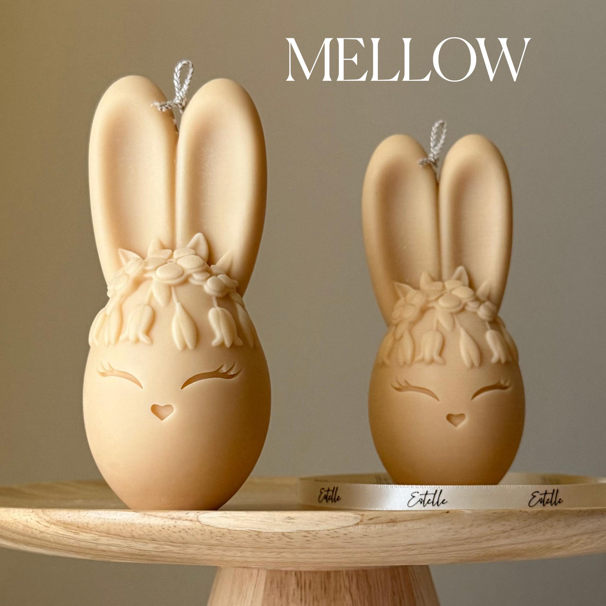 Bougie de soja Oeuf Lapin : Déco maison faite main, cadeau de pendaison de crémaillère