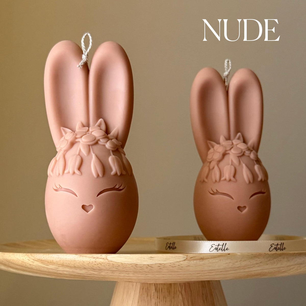 Bougie de soja Oeuf Lapin : Déco maison faite main, cadeau de pendaison de crémaillère