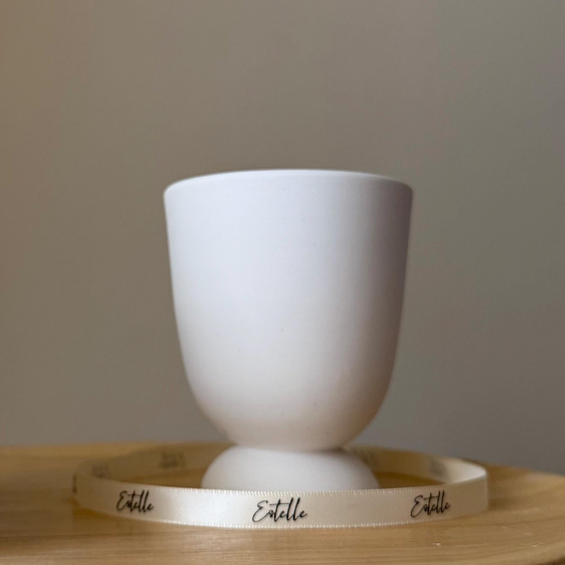Jesmonite Vase Jar Soy Candle: Handmade Scented Container Candle