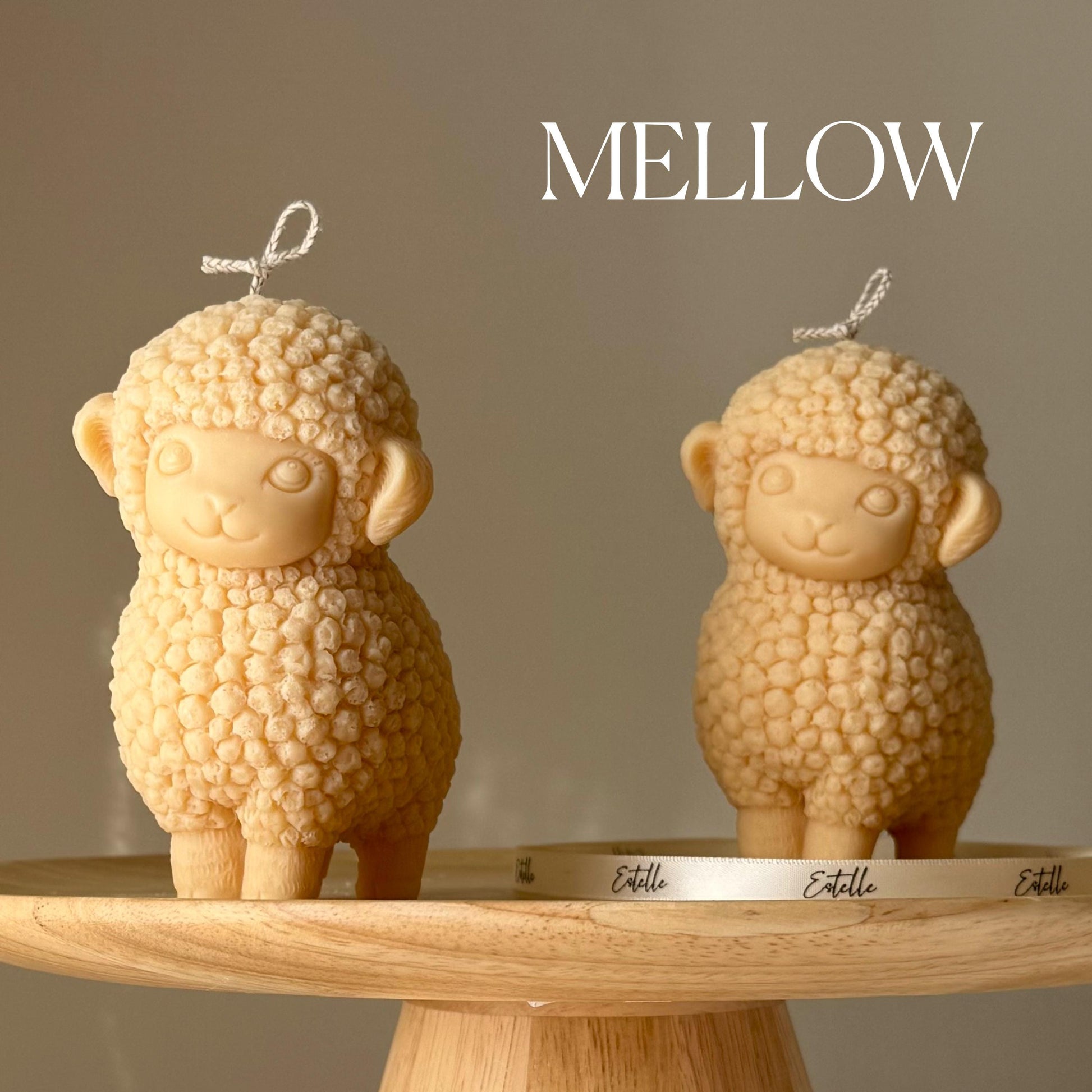 Handmade Sheep Soy Candle | Nursery Decor