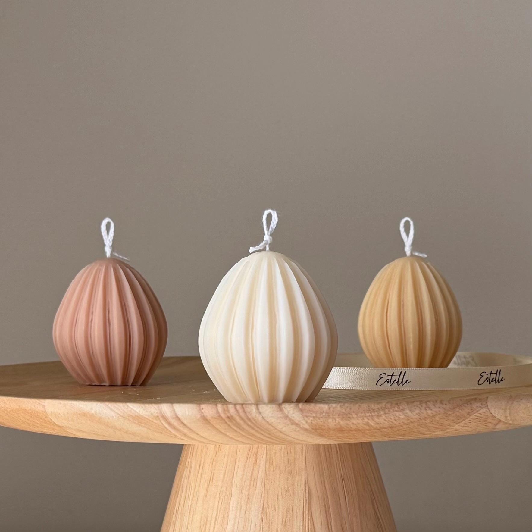 Easter Egg Soy Candle: Handmade Sculptural Home Decor
