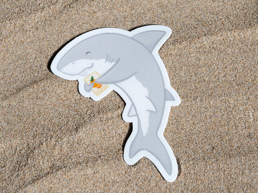 Autocollant requin mignon de catégorie B* | Autocollant animal | Cadeau pour les amoureux des requins | Autocollant océan