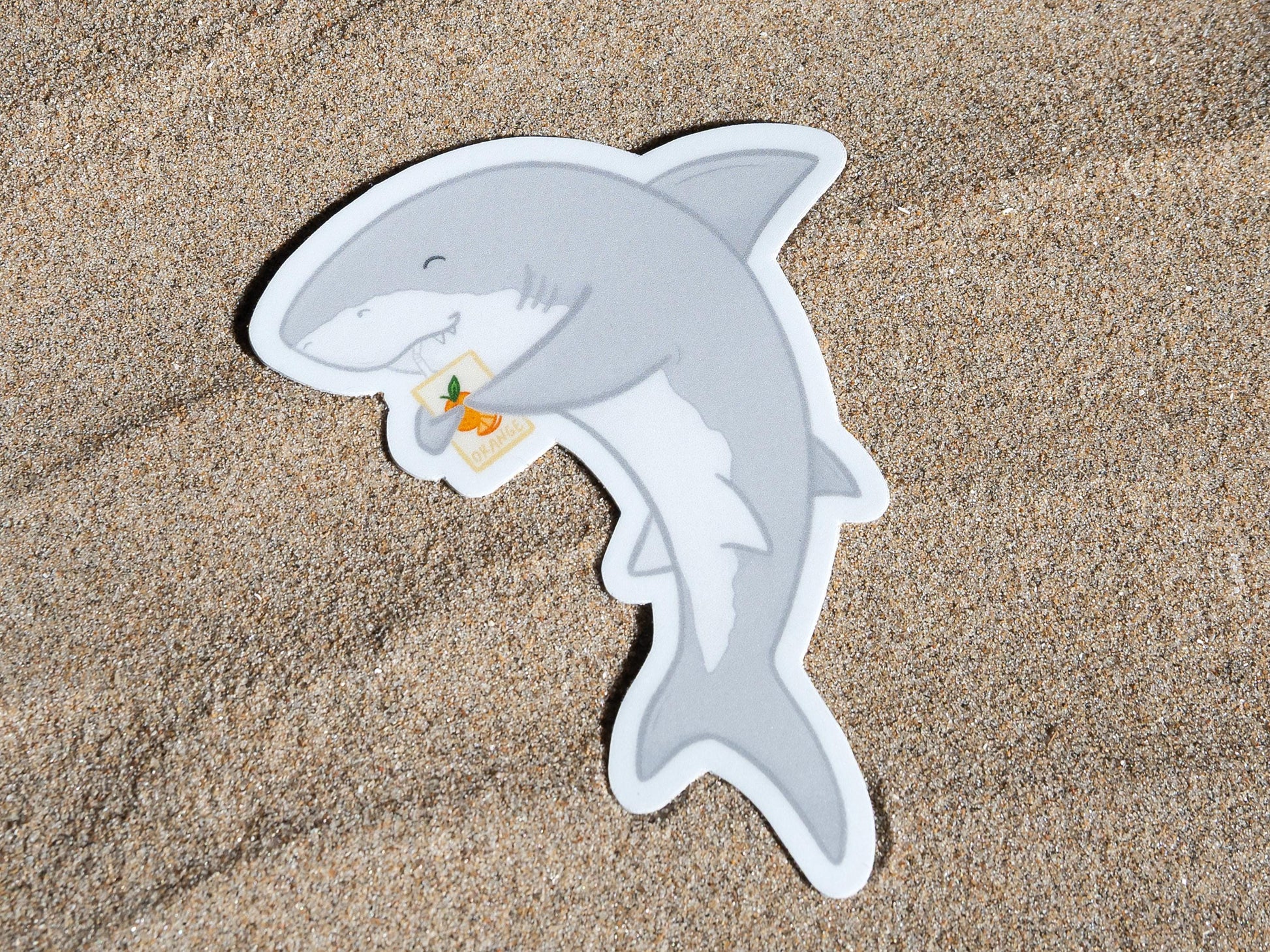 B GRADE* Cute Shark Sticker | Animal Sticker | Shark Lover Gift | Ocean Sticker