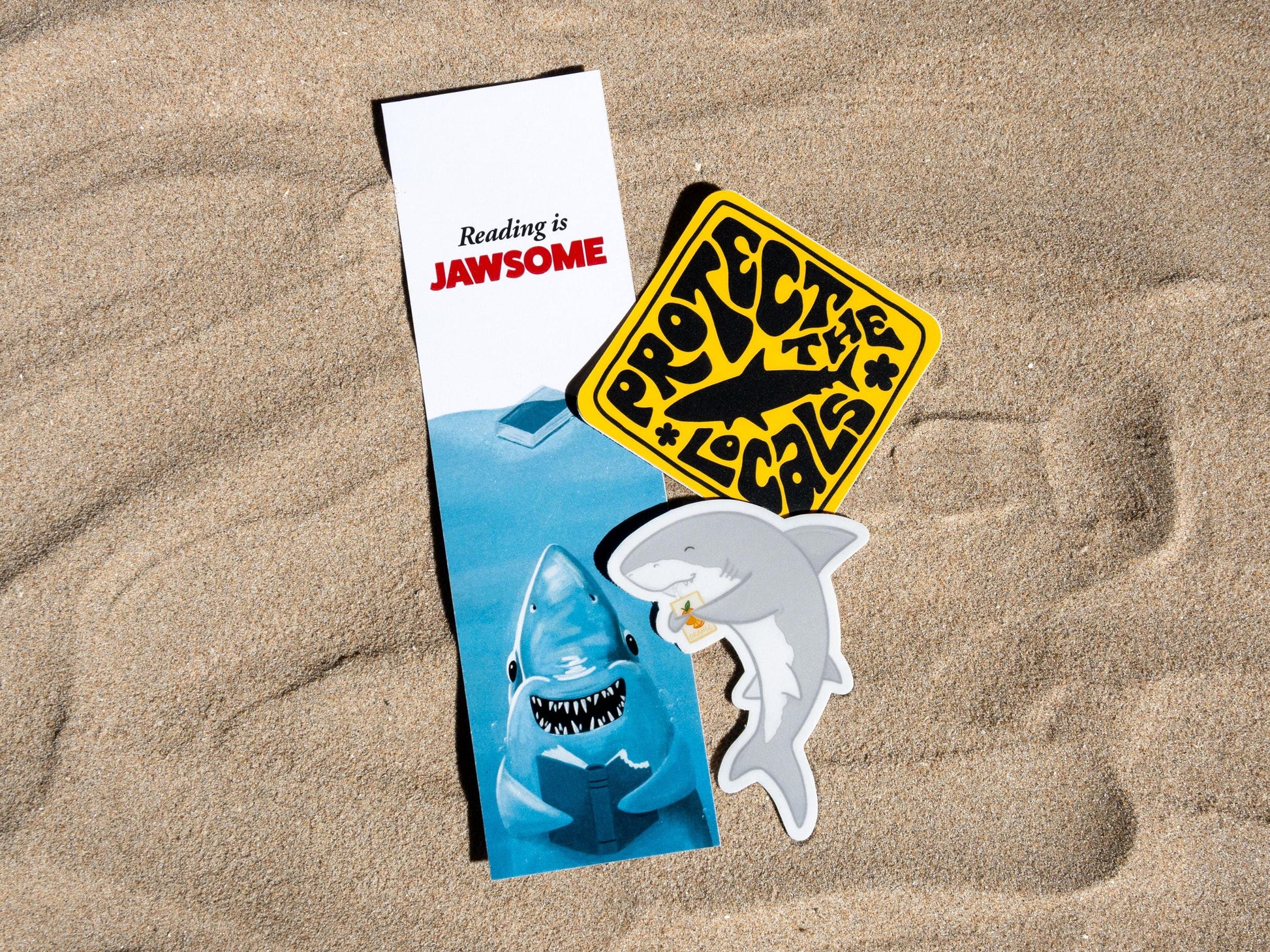 Shark Sticker Bundle | Cute Shark Stickers | Shark Bookmark | Shark Art Bundle | Shark Lover Gift