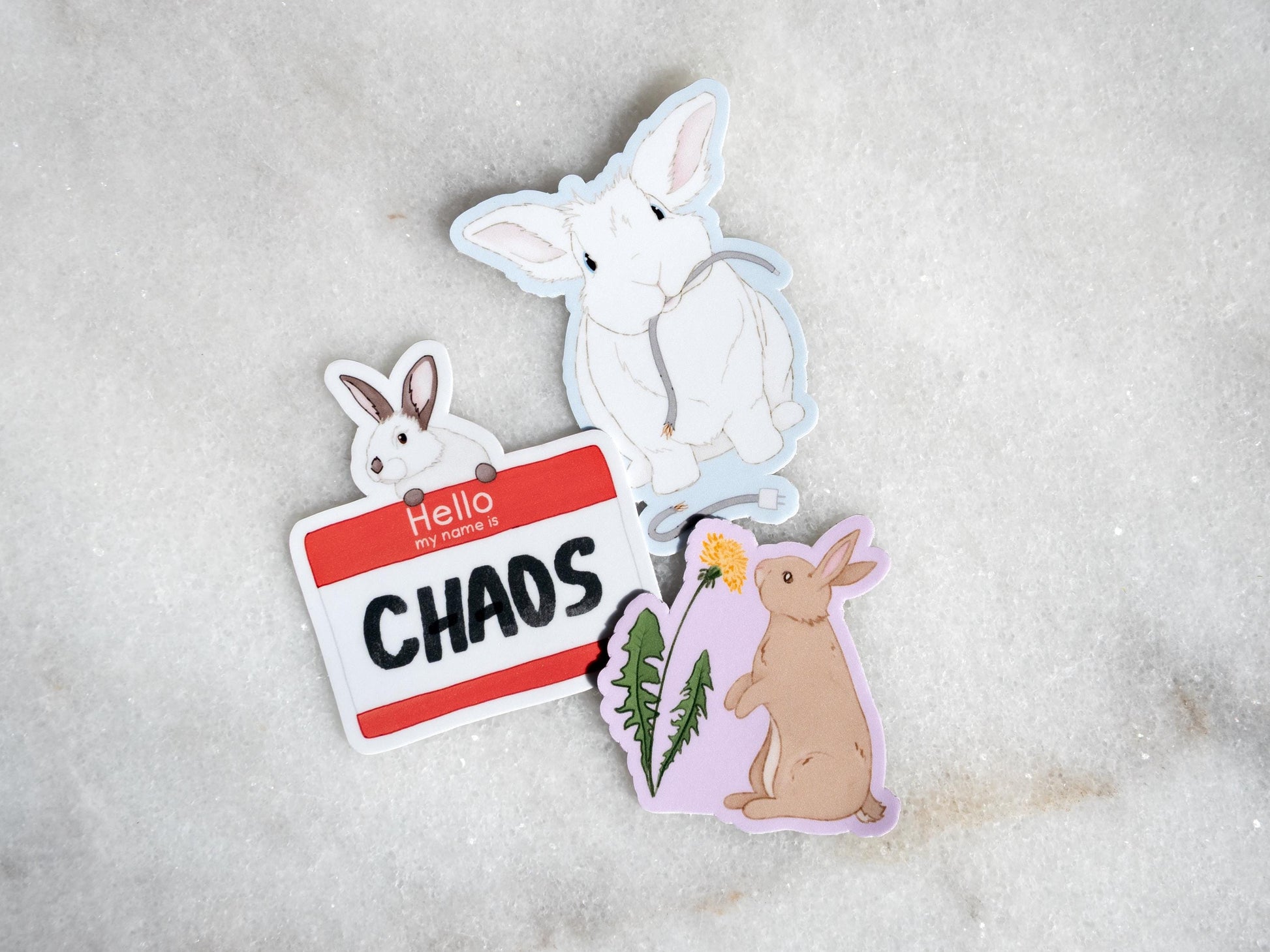 Cute Bunny Sticker Bundle | Rabbit Stickers | Gift for Bunny Lovers