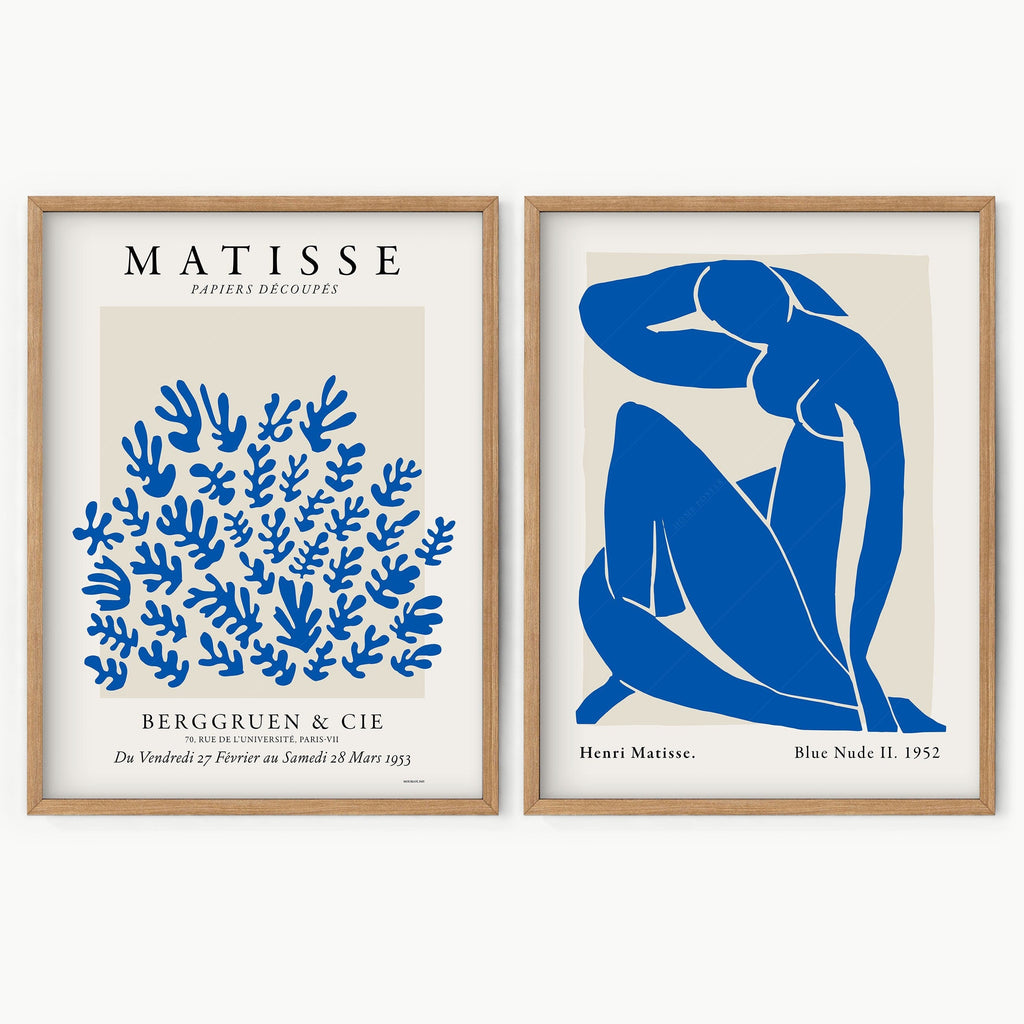 Henri Matisse Blue Nude & Papiers Découpés Print Set – Gallery Wall Art